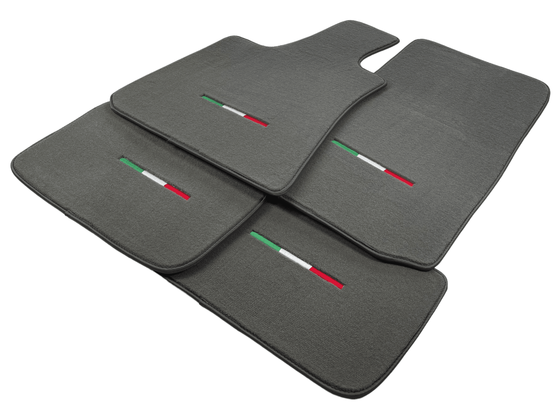 Gray Floor Mats For Maserati Ghibli 2013-2022 Italy Edition - AutoWin