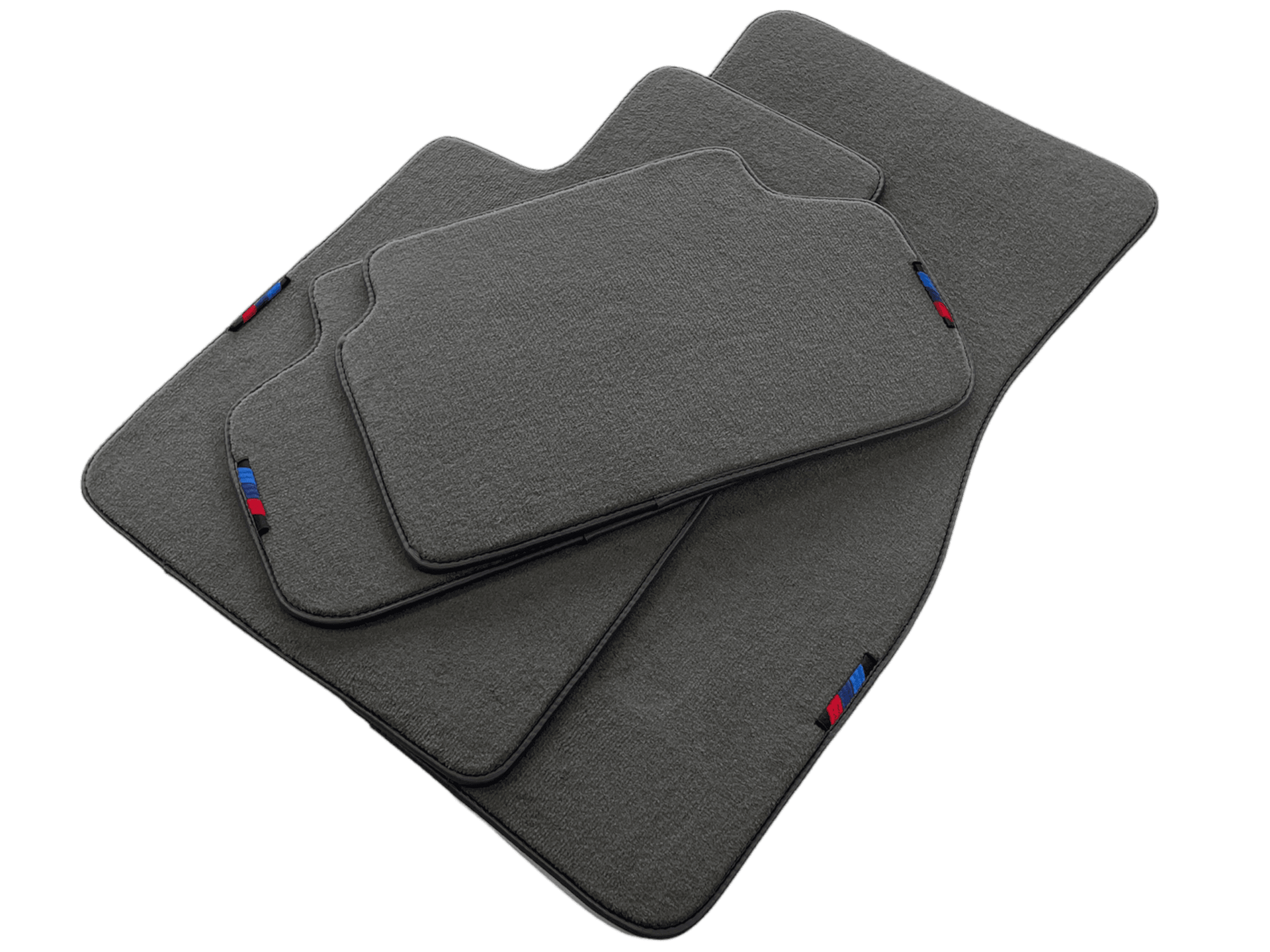 Gray Red Floor Mats For BMW 2 Series F22 With M Package AutoWin Brand - AutoWin