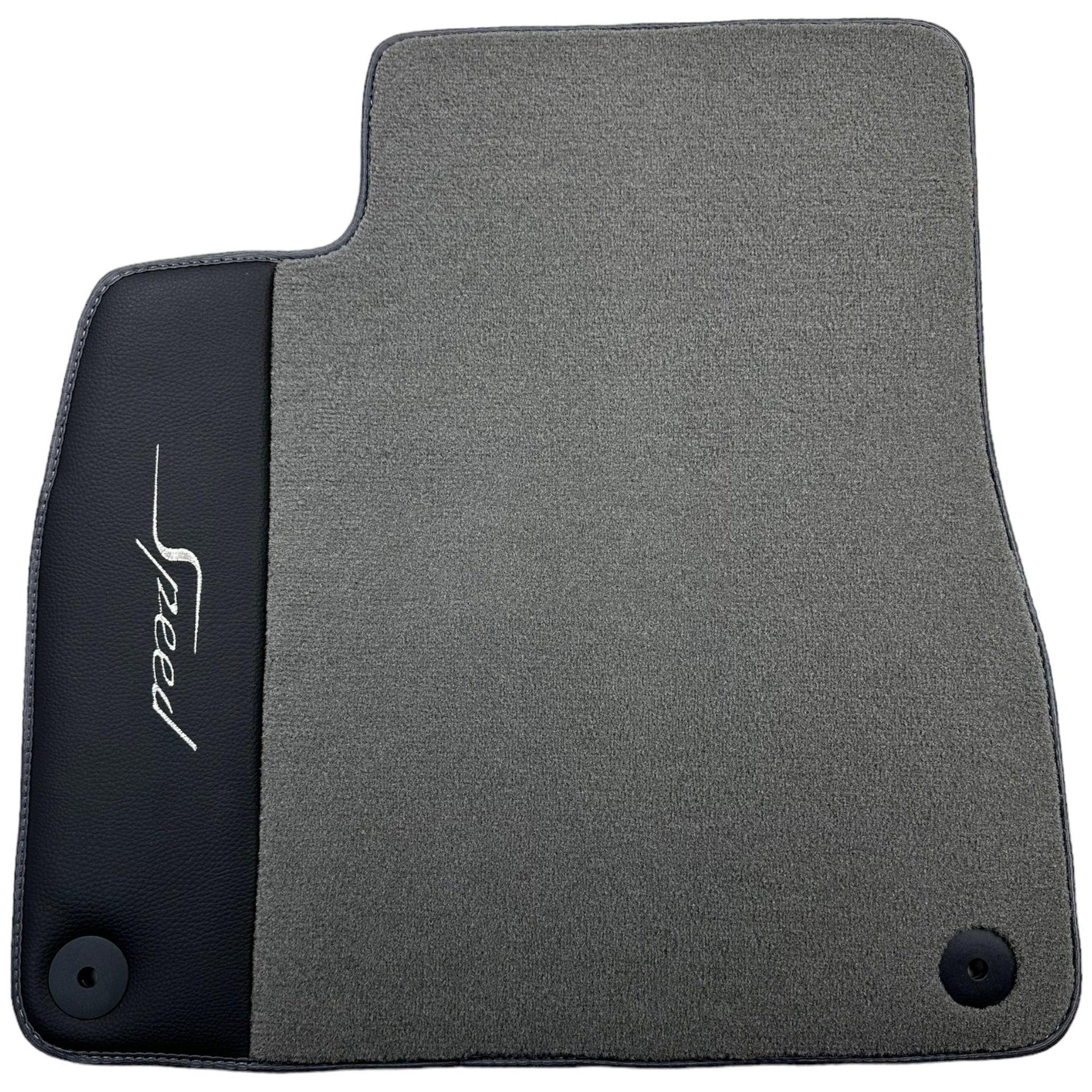 Grey Floor Mats For Bentley Mulsanne (2010-2020) with Leather - AutoWin