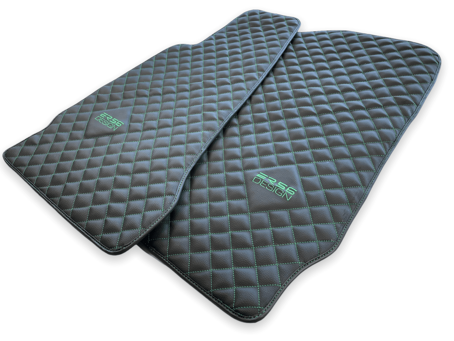 Leather Floor Mats For Aston Martin DB9 (2004-2016) ER56 Design - AutoWin