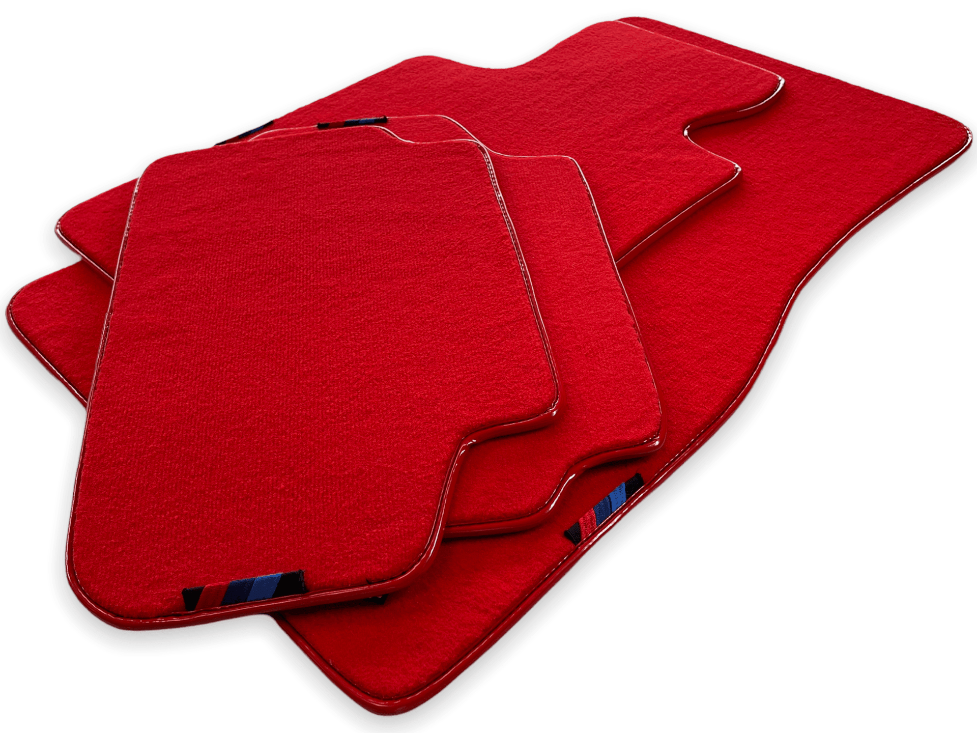 Red Floor Mats For BMW 1 Series E82 With M Package AutoWin Brand - AutoWin