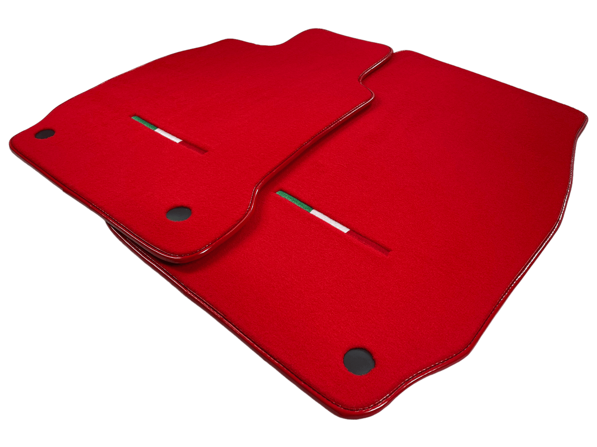 Red Floor Mats For Maserati Quattroporte IT Edition - AutoWin