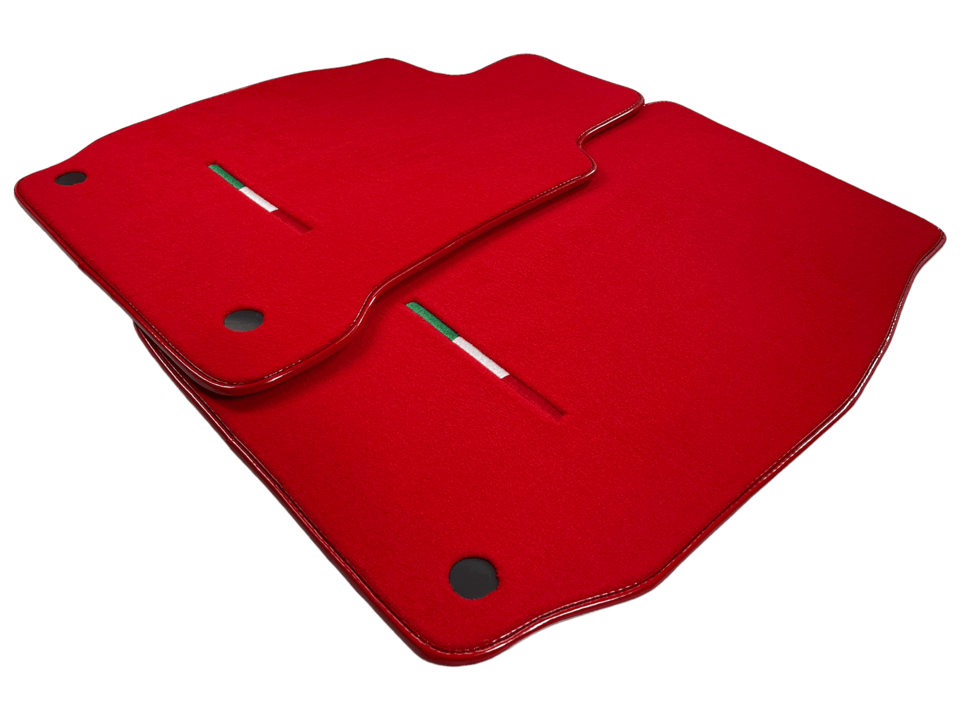 Red Floor Mats For Maserati Quattroporte IT Edition - AutoWin