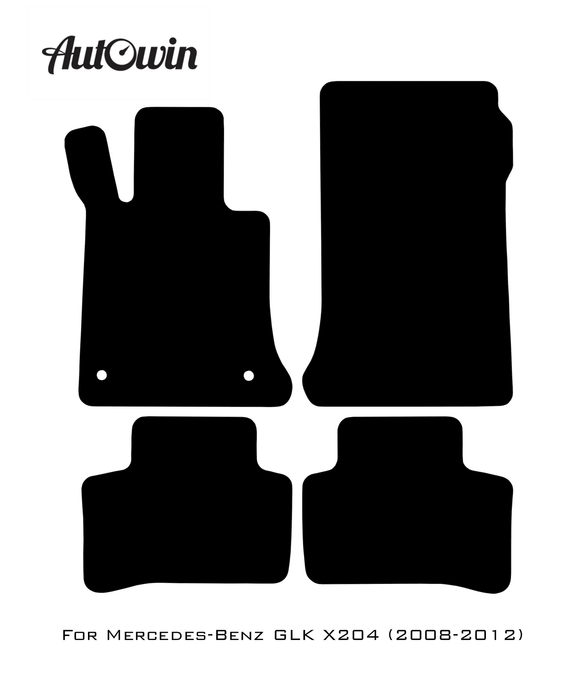 Red Floor Mats For Mercedes Benz GLK-Class X204 (2008-2012) | Limited Edition - AutoWin