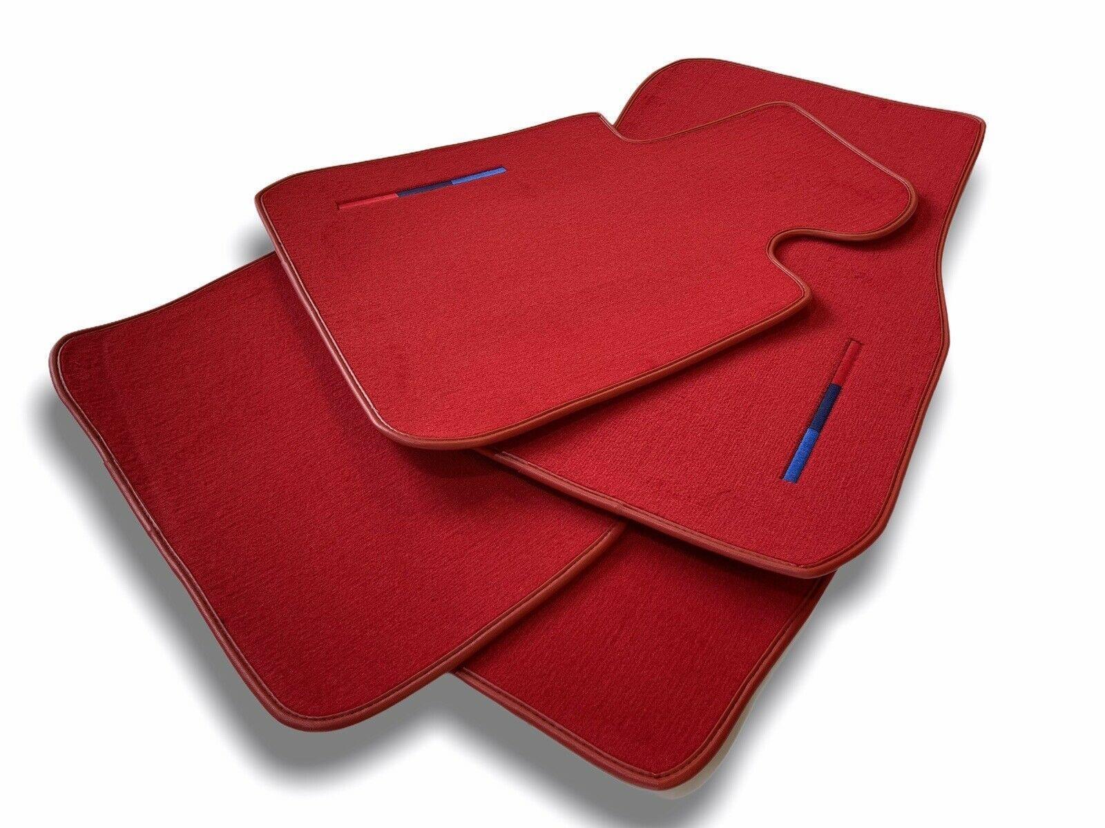 Red Mats For BMW 3 Series E36 4-door Sedan With M Package - AutoWin