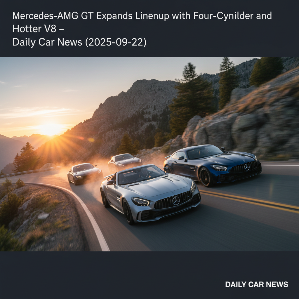 Mercedes-AMG GT Expands Lineup with Four-Cylinder and Hotter V8 – Daily Car News (2025-09-22)