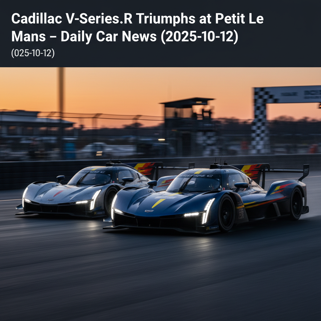 Cadillac V-Series.R Triumphs at Petit Le Mans – Daily Car News (2025-10-12)