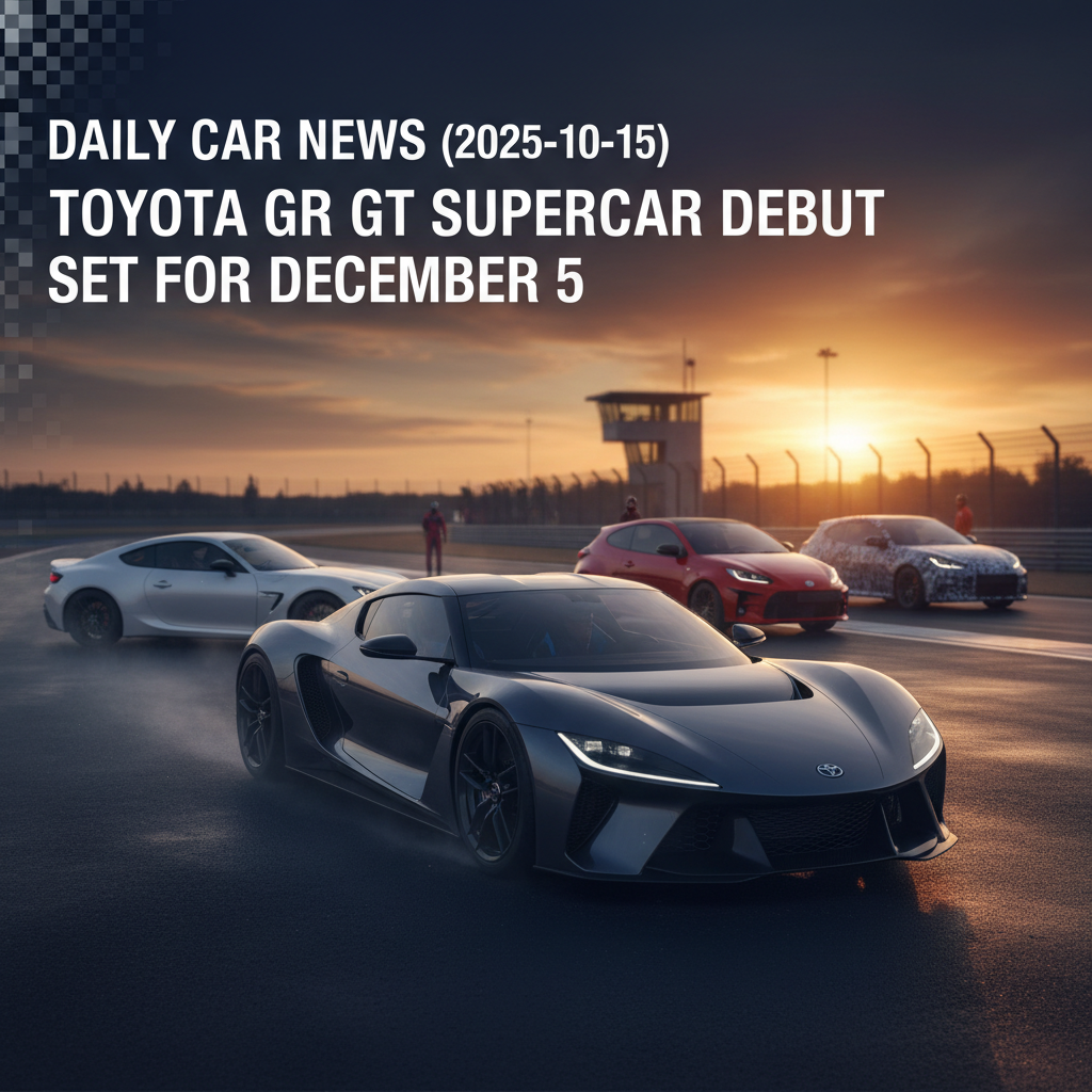 Toyota GR GT Supercar Debut Set for December 5 – Daily Car News (2025-10-15)