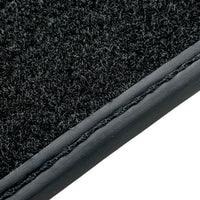 Black Leather Floor Mats for Rolls Royce Shadow (1965-1977) ER56 Design - AutoWin