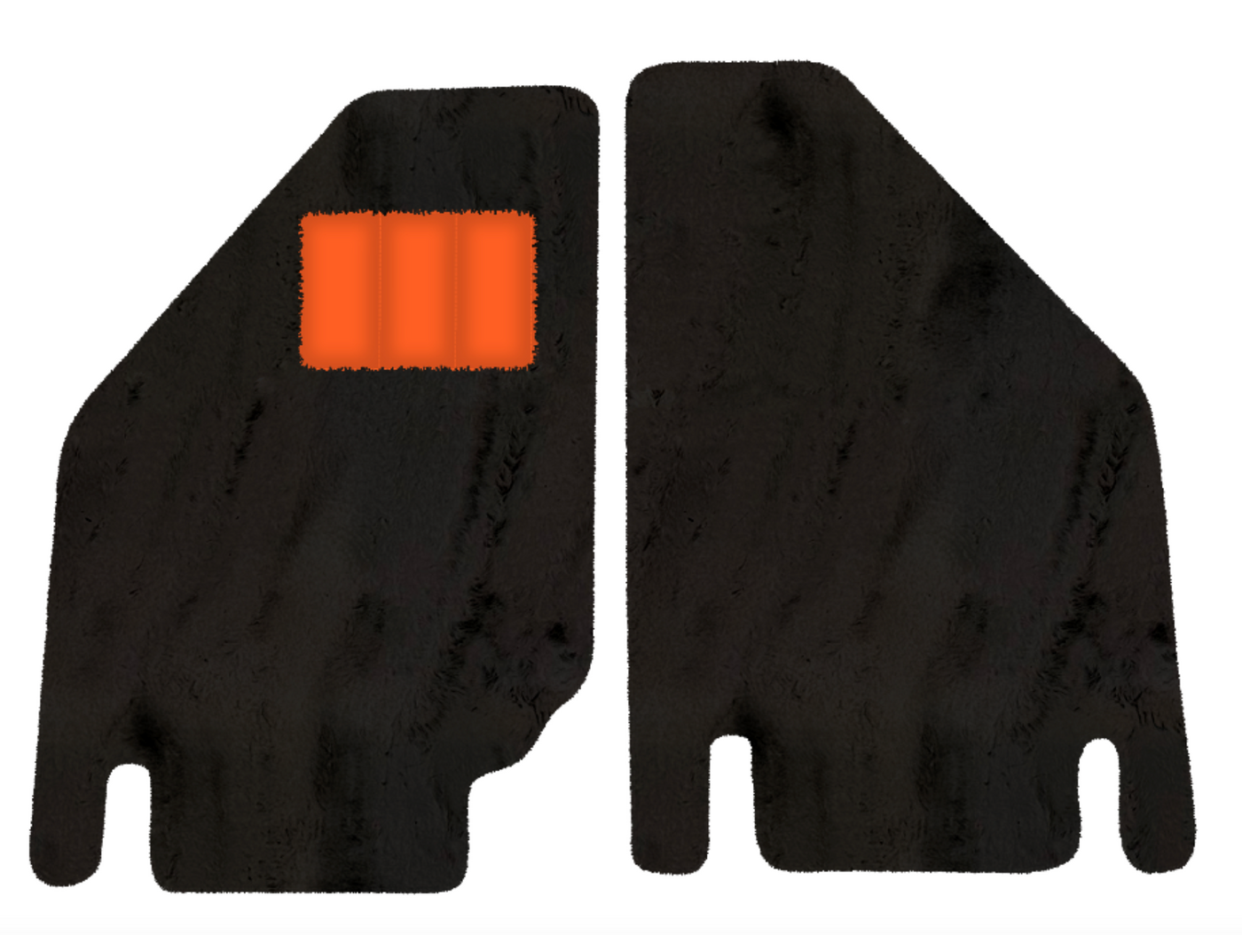Sheepskin Floor Mats for Lamborghini Countach (1974–1990) - Sheepskin Length, Various Color Options