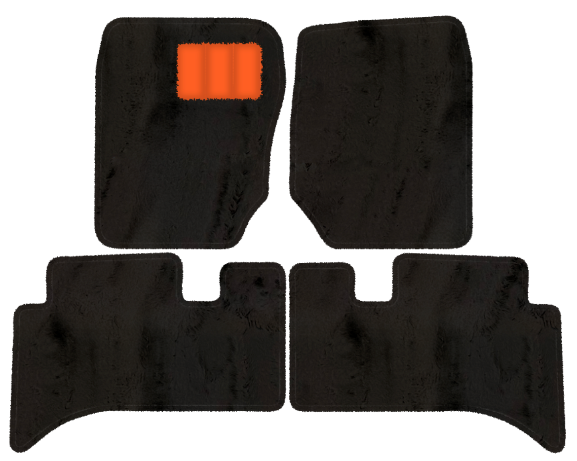 Customizable Leather Floor Mats with Hexagon Hex Pattern for Range Rover (1994-2002) - AutoWin