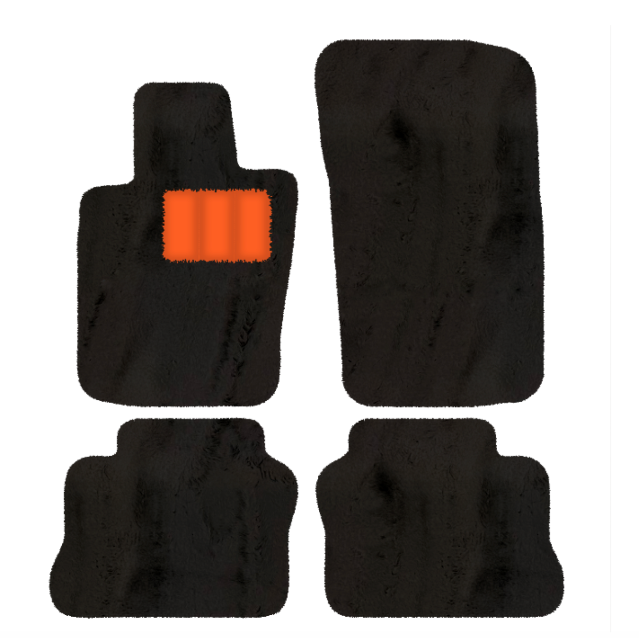 Luxurious Sheepskin Floor Mats for Porsche Panamera (2009-2016)