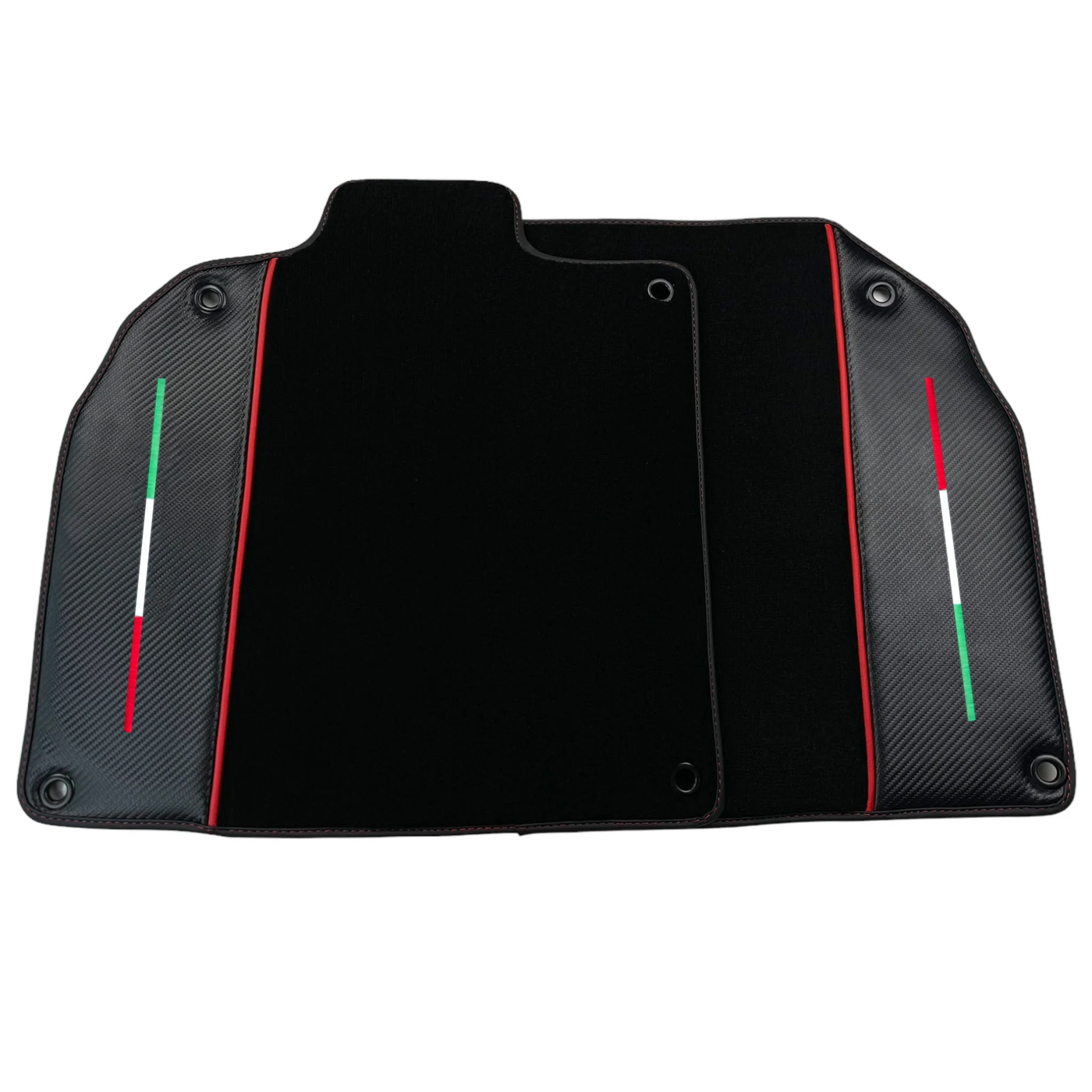 Customizable Black Floor Mats for Lamborghini Sian with Carbon Fiber