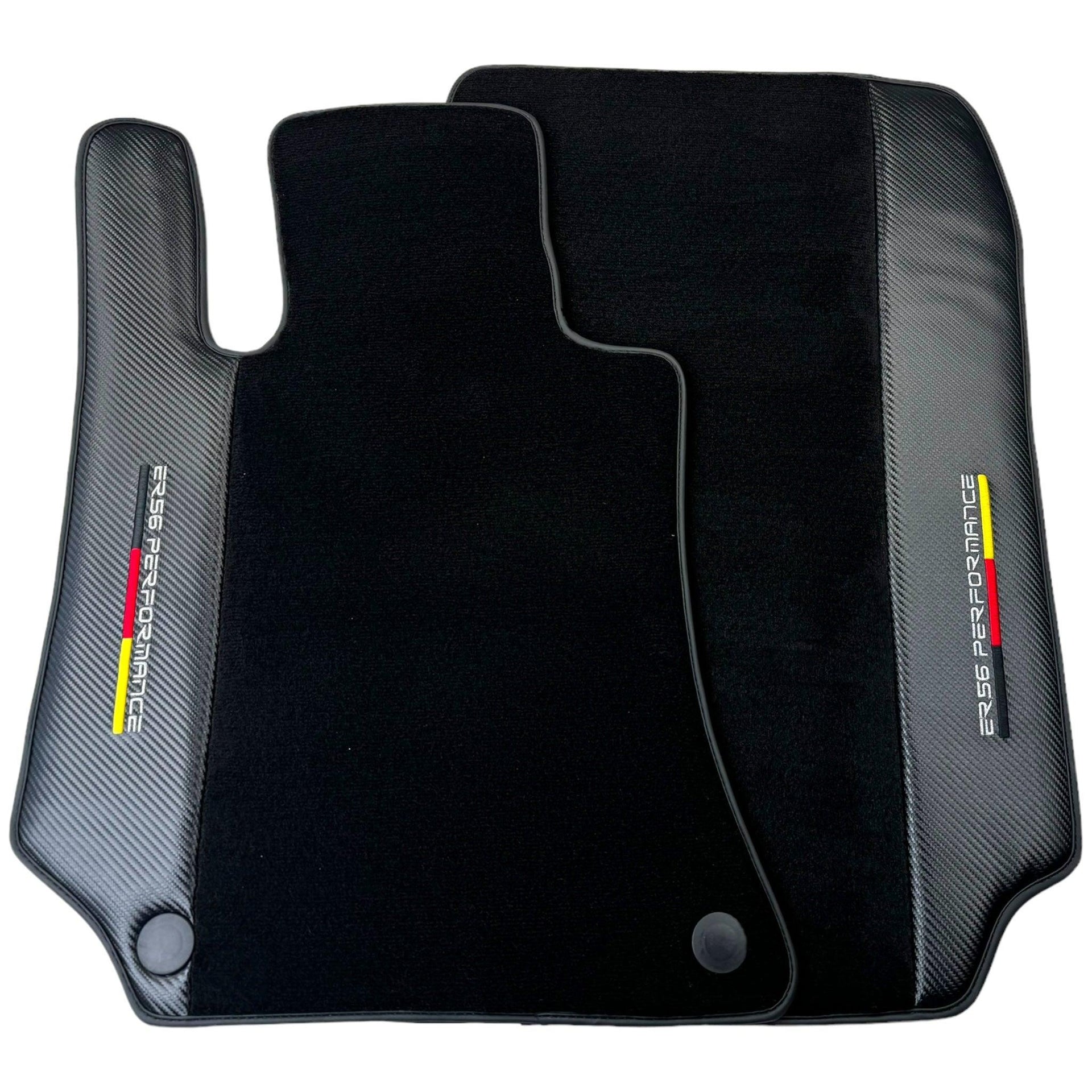 Black Floor Mats for Mercedes Benz CLS-Class C218 Coupe with Carbon | ER56 Performance - AutoWin