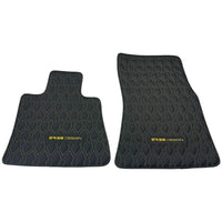 Black Leather Floor Mats for Rolls-Royce Phantom VIII (2017-2024) ER56 Design - AutoWin