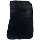 Black Sheepskin Floor Mats for Rolls-Royce Shadow (1965-1977) Orange Leather Trim - AutoWin