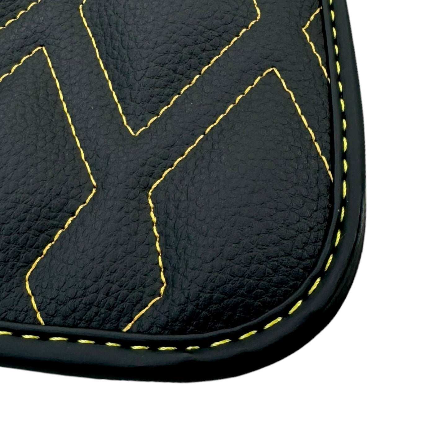 Black Leather Floor Mats for Rolls-Royce Phantom VIII (2017-2024) ER56 Design - AutoWin