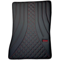 Black Leather Floor Mats for Mercedes-Benz G Class W463 (2008-2018) ER56 Design - AutoWin