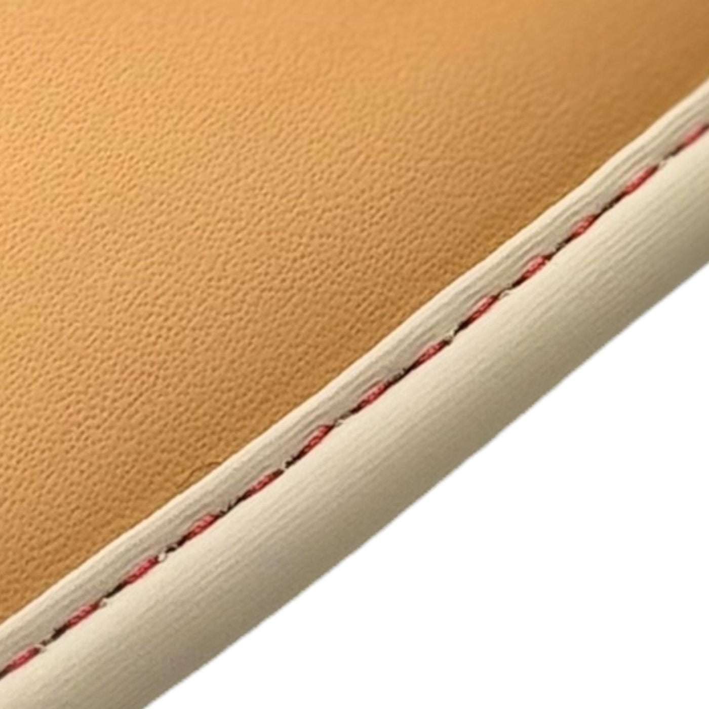 Black Floor Mats For Ferrari 488 Spider (2016-2022) with Beige Nappa Leather Borders - AutoWin