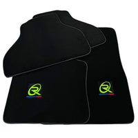 Black Floor Mats for BMW M6 E24 (1983-1989) with Black Trim - AutoWin