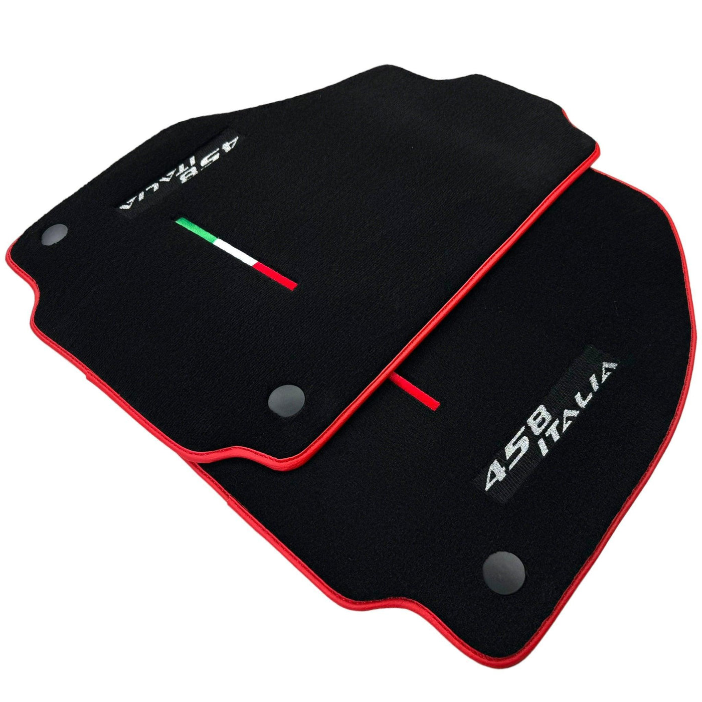 Floor Mats for Ferrari 458 Italia (2009-2015) with Red Trim - AutoWin