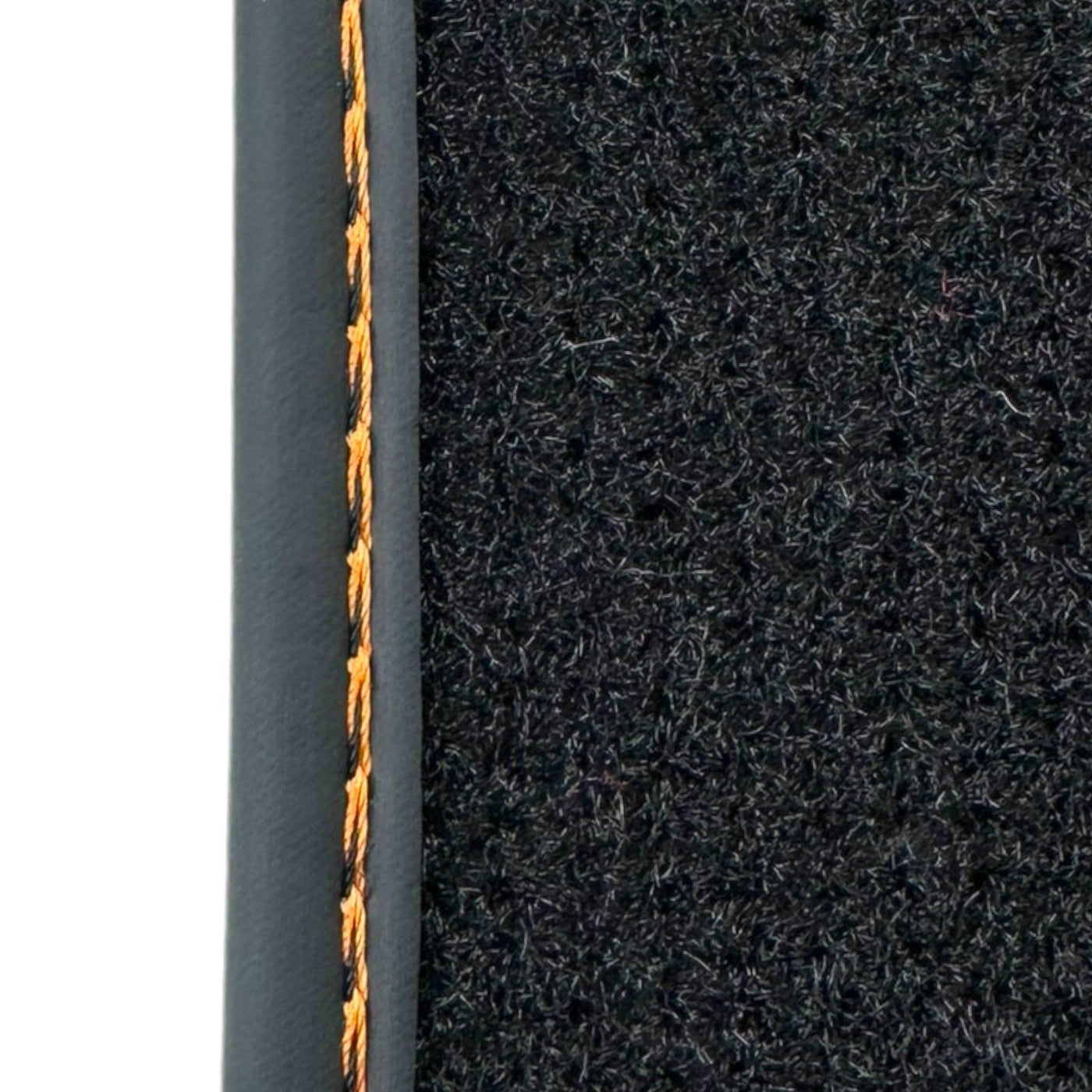 Black Floor Mats for Lamborghini Aventador SV | Orange Edition - AutoWin