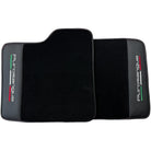 Black Floor Mats for Ferrari Purosangue with Leather and Black Trim | Italian Edition - AutoWin