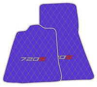Purple Leather Floor Mats For McLaren 720S