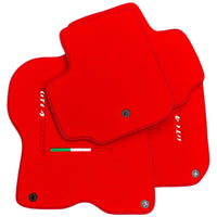 Red Floor Mats for Ferrari GTC4 Lusso (2016-2023) Italian Edition - AutoWin