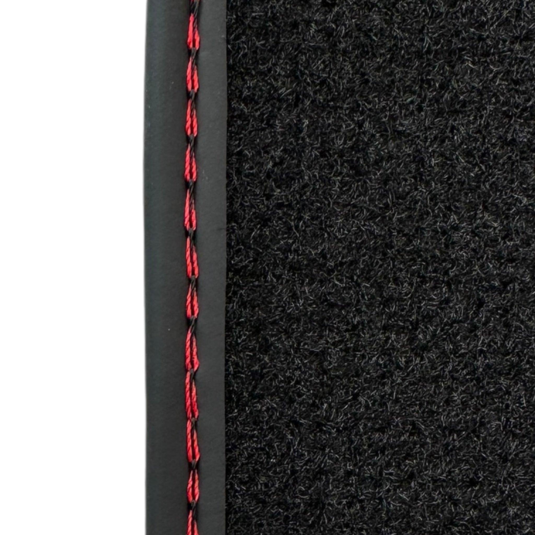 Black Floor Mats for Mercedes Benz C-Class W205 Sedan with Carbon Fiber | AutoWin Edition - AutoWin