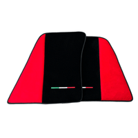 Red Floor Mats for Ferrari 296 GTS (2022-2024) with Alcantara Leather - AutoWin