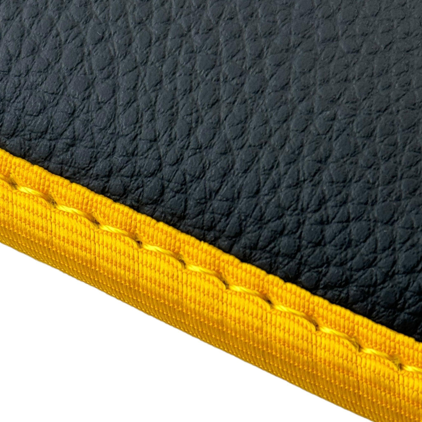Premium Black Floor Mats for Ferrari 296 GTS (2022-2024) with Yellow Trim