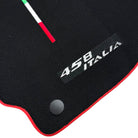Floor Mats for Ferrari 458 Italia (2009-2015) with Red Trim - AutoWin