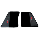 Black Floor Mats for Ferrari 296 GTS (2022-2024) with Carbon Fiber - AutoWin