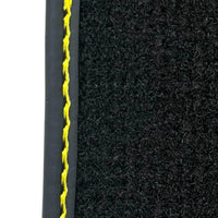 Black Leather Floor Mats for Rolls-Royce Dawn (2016-2023) ER56 Design - AutoWin