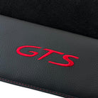 Black Floor Mats for Porsche Panamera GTS (2009-2016) with Leather - AutoWin