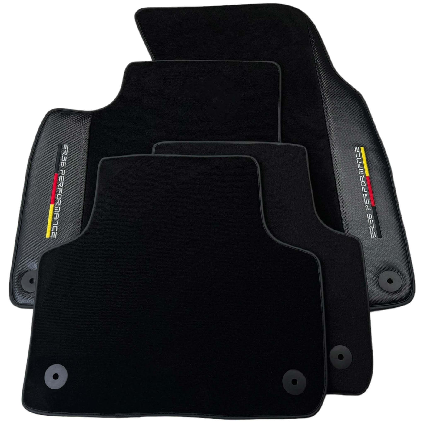 Black Floor Mats for Audi A6 - C6 Sedan (2004-2008) | ER56 Performance - AutoWin