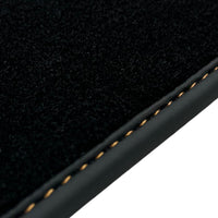 Black Floor Mats for Lamborghini Aventador SV | Orange Edition - AutoWin