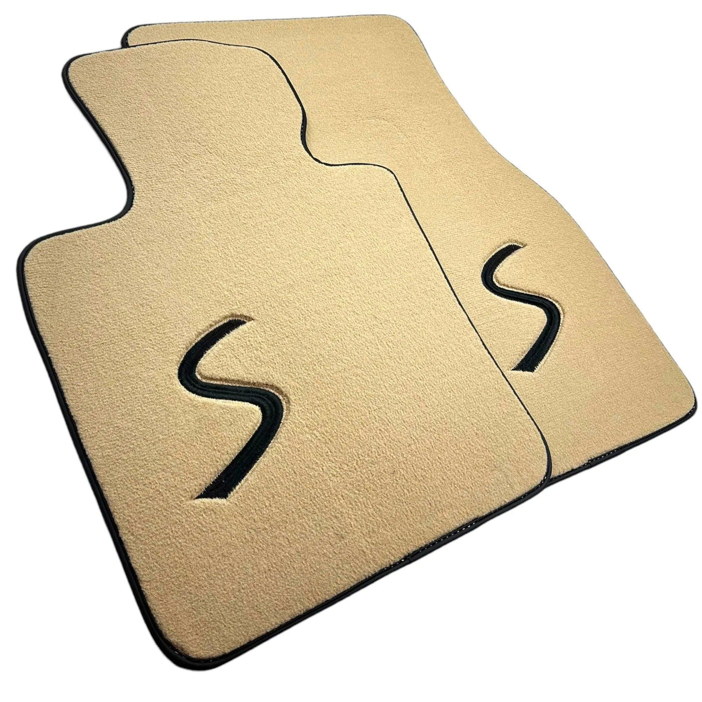 Beige Floor Mats for Mini Cabrio R52 Convertible (2004-2009) - AutoWin