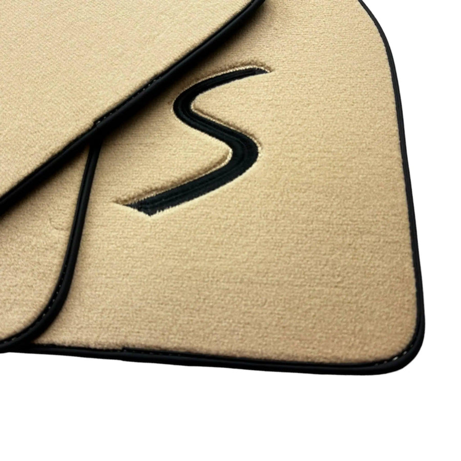 Beige Floor Mats for Mini Clubman R55 (2007-2015) - AutoWin