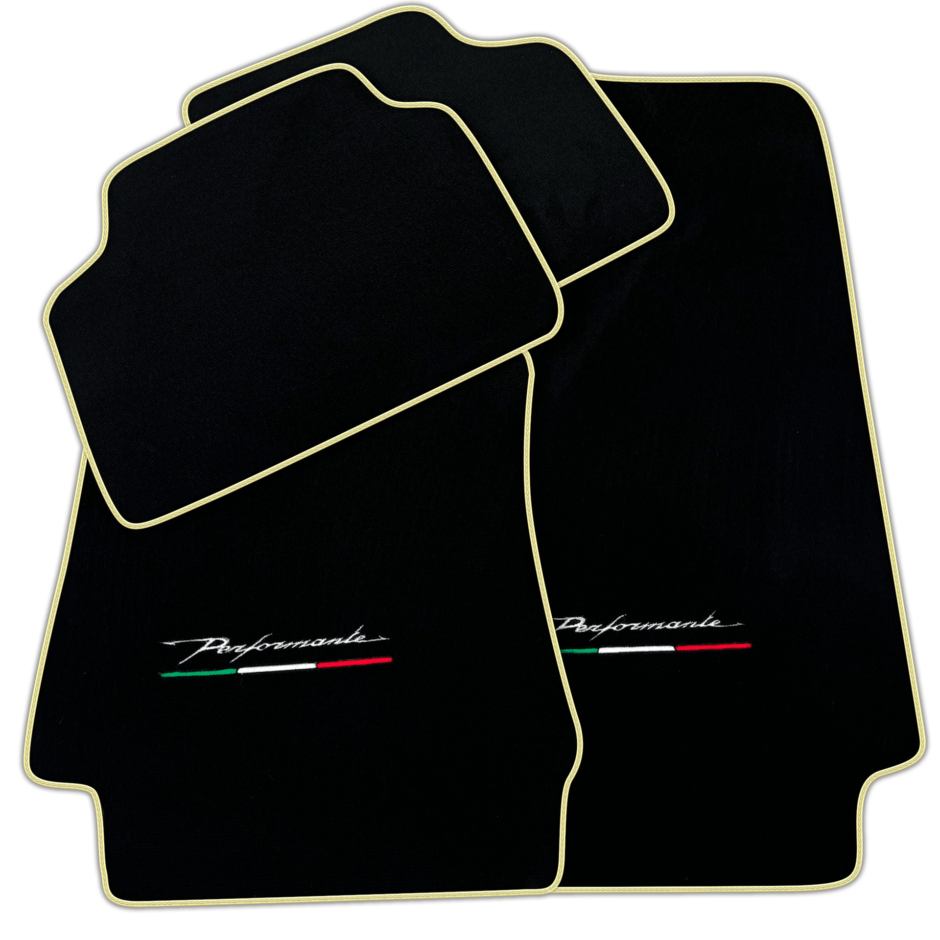 Black Floor Mats for Alfa Romeo Giulia (2016-2024) Rear Wheel Drive
