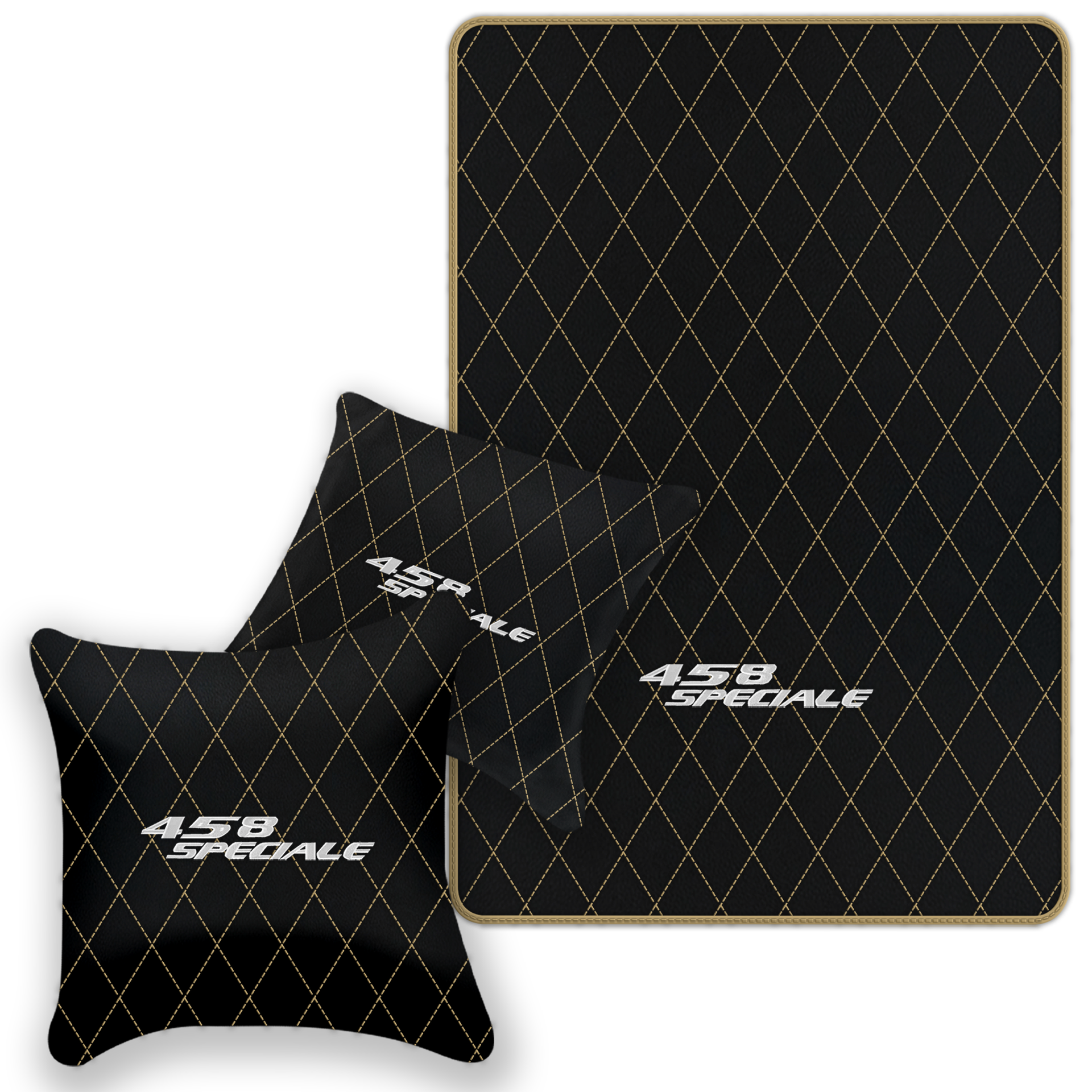 Premium Black Leather Floor Mats for Ferrari 296 GTS (2022-2025)