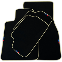 Black Mats For BMW G60 (2023-2026) Sedan | Orange Trim | Various Trim Colors