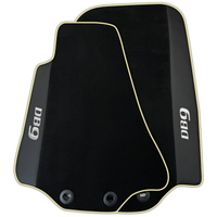 Black Floor Mats for Aston Martin DB9 Volante (2004-2016) Convertible with Leather