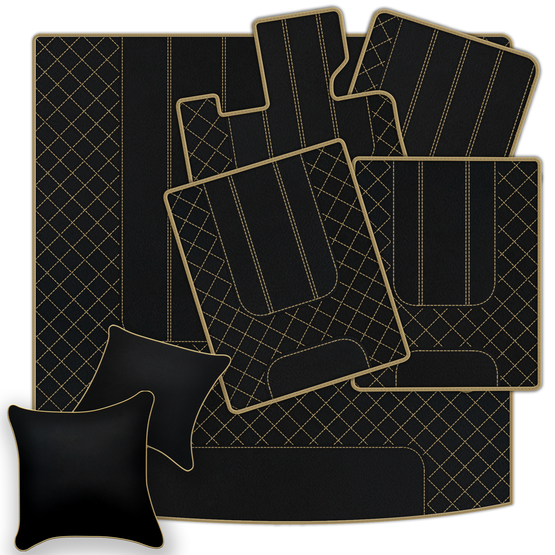 Customizable Leather Floor Mats with AW1 Pattern for Bentley Red Label RL (1998-2009) - AutoWin