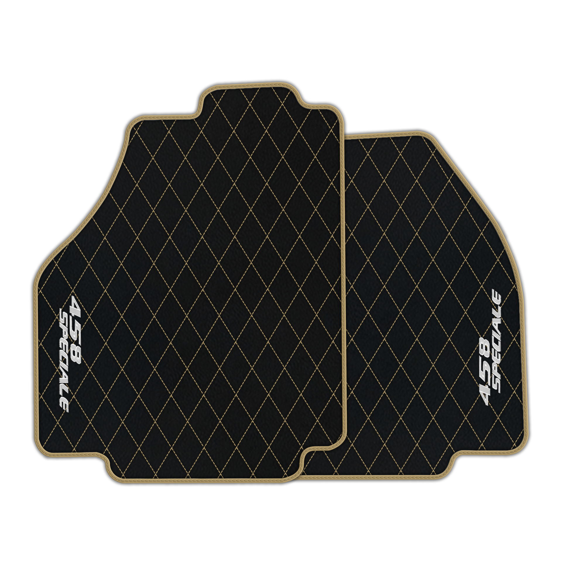 Premium Black Leather Floor Mats for Ferrari 296 GTS (2022-2025)