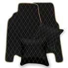 Premium Black Leather Floor Mats for Ferrari 458 Italia (2009-2015)