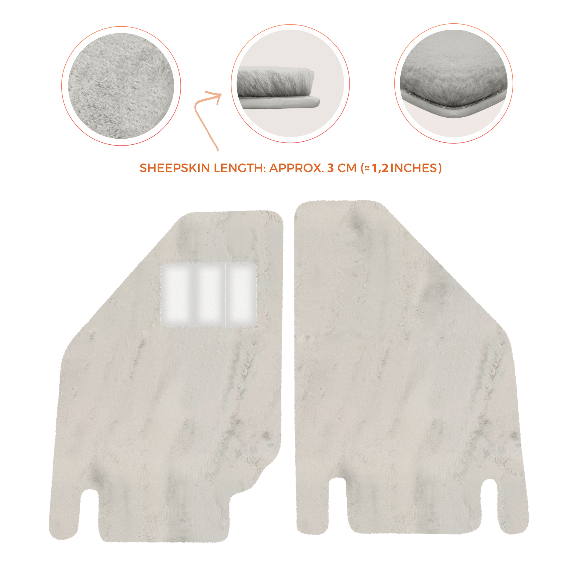 Premium Sheepskin Floor Mats for Ferrari Purosangue (2023-2024)