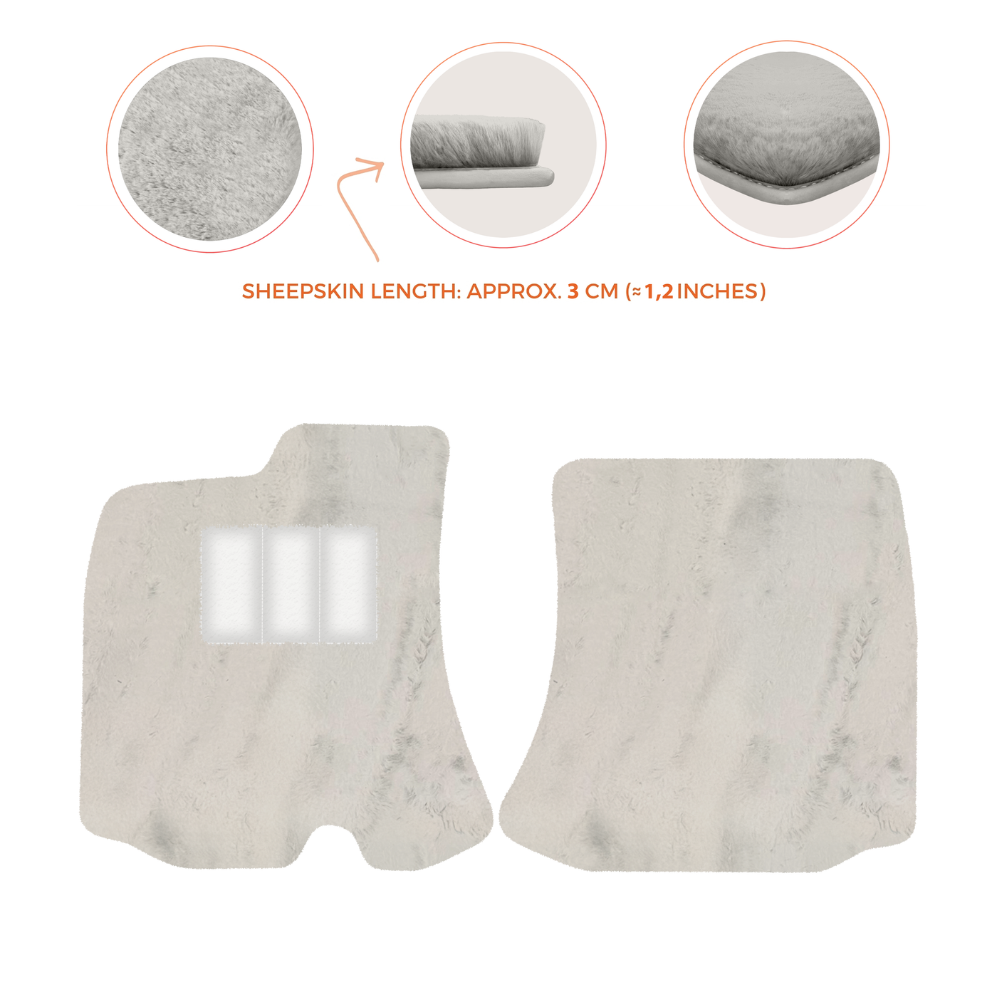 Premium Sheepskin Floor Mats for Bentley Arnage RL (1998-2009)