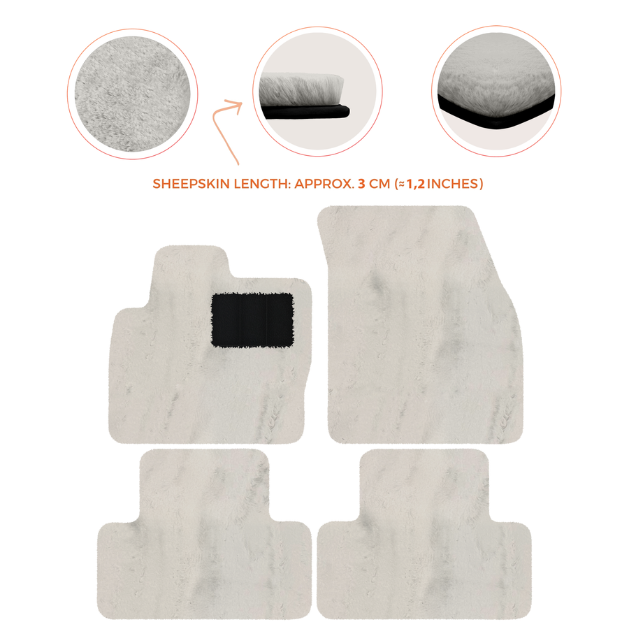Premium Sheepskin Floor Mats for Range Rover Vehicles (2012-2022)